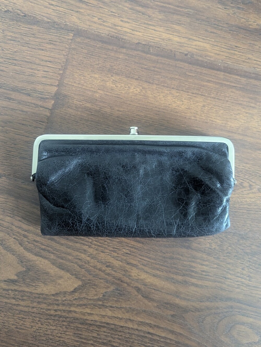Hobo Lauren Black Leather Clutch Wallet